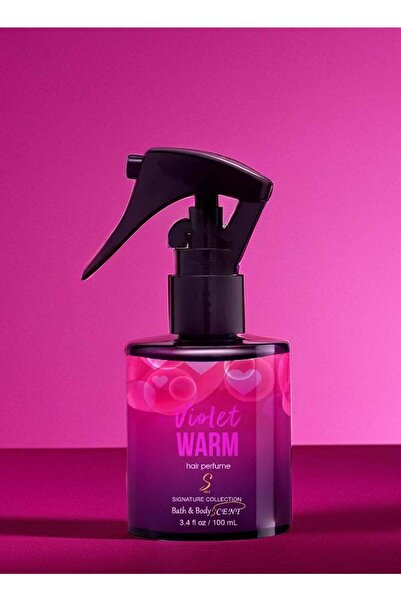 bath body Scent بخاخ شعر دافئ بنفسجي 100 متر