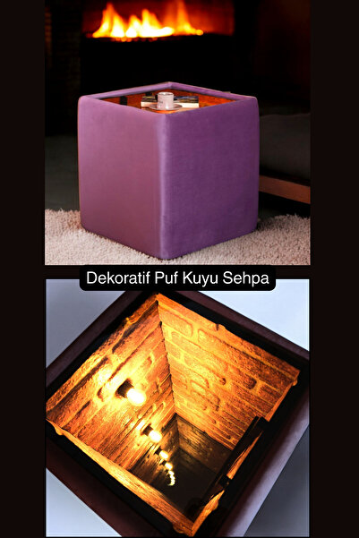 TreeAndTech Puf Kuyu Sehpa ,Yan Sehpa, Kahve Sehpası, Sonsuzluk Sehpası,