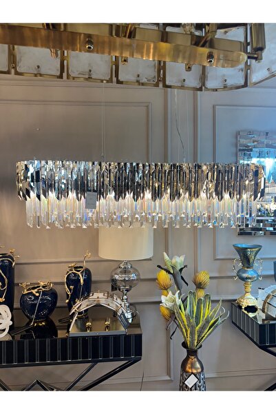 Cristalin Aydınlatma Luxe Kristal Modern Yemek Masası Üzeri Avize