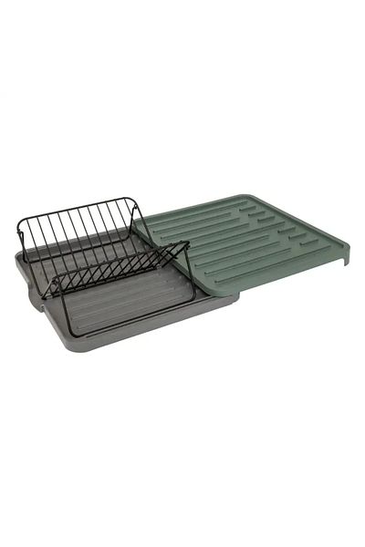 5FIVE Neo Extendable Dish Drain with Rack (Green, L. 58.2 x D. 36.2 x H. 10.3 cm)