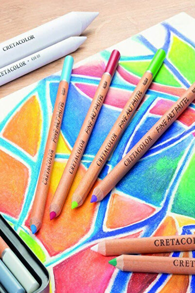 GLANCE Cretacolor Fine Art Pastel Pencil Set of 36 25X35 15 Sheets Technical Drawing Paper 200 Gr