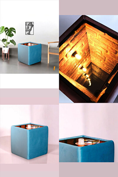 TreeAndTech Puf Kuyu Sehpa ,Yan Sehpa, Kahve Sehpası, Sonsuzluk Sehpası,