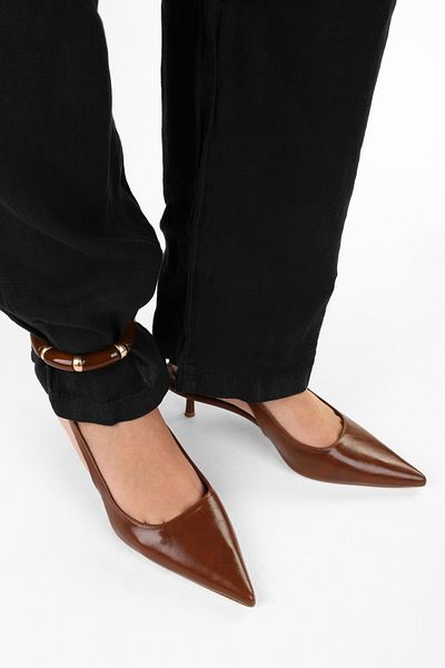 Shoeberry Women's Kate Caramel Skin Stiletto