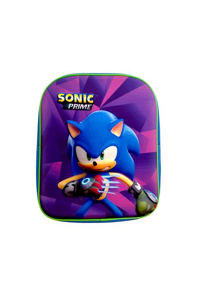 Sonic 3D kindergarten backpack, 30x10x25 cm, adjustable and reinforced straps, multicolor, Sonic