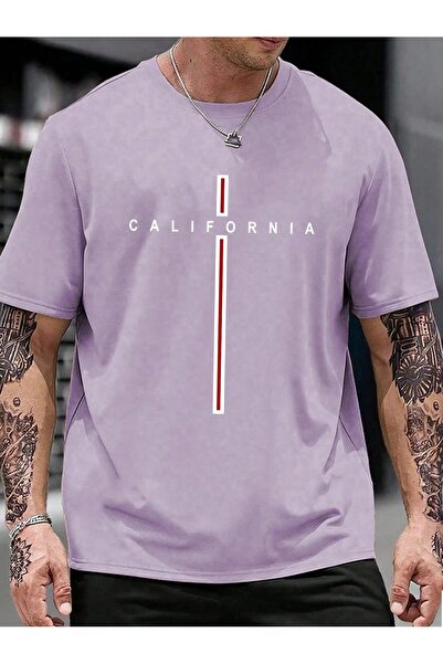 OVER HEAD Muška Kalifornijska Vertikalna Štampano Oversize T-shirt