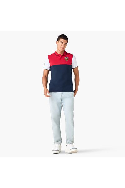 FAV Embroidered Colourblock Polo T-shirt