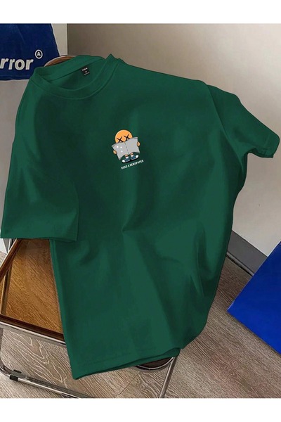 OVER HEAD UNISEX Карикатурний лист Oversize футболка