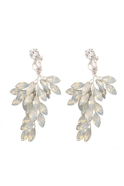 ECARLA Wedding earrings, BOHO, stainless steel, with crystals, with stud, Ecarla, KOLS19
