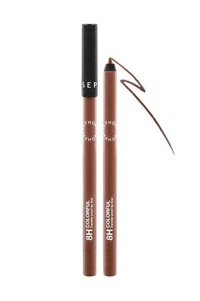 SEPHORA Colorful 8HR Longwear Transferproof Lip Liner 13 Frosted Chestnut Waterproof Lip Pencil 1.2g