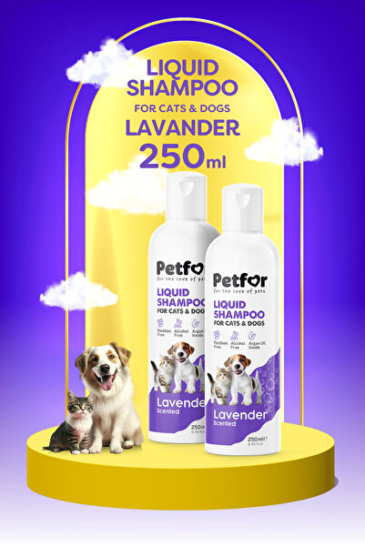 Petfor Kedi ve Köpekler için Lavantalı Şampuan 250 ML x2 Adet