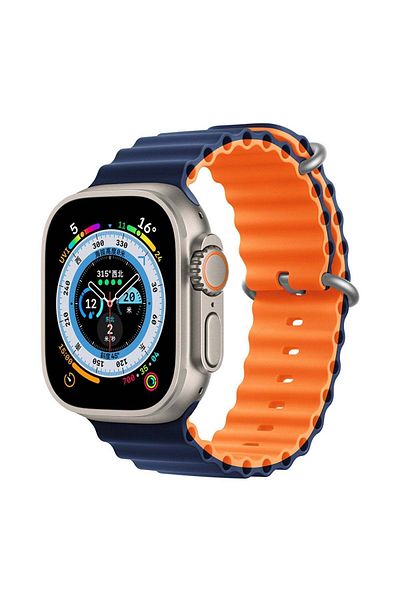 Generic Ocean Band Compatiable with Apple Watch Band 49mm,Silicone Strap for iWatch Series Ultra 2/1