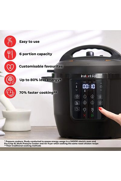 Instant Pot Multicooker RIO 6, 1000 W, 5.7 l, 13 programs, 7 functions (Black)