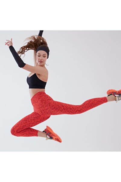 gymhams AYSCO Kegel Coral Hafif Büzgülü Korse Detaylı Push Up Kadın Seamless Spor Tayt