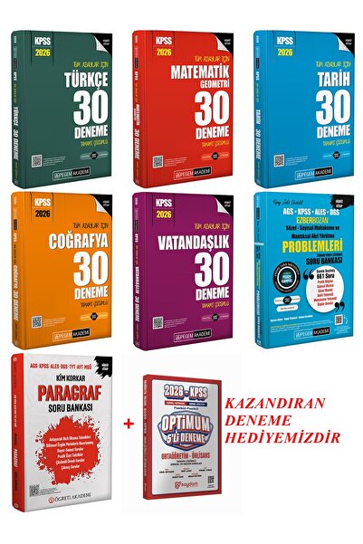 Pegem Akademi Yayıncılık PEGEM KPSS 2026 ORTAÖĞRETİM (LİSE) SÜPER DENEME VE P...
