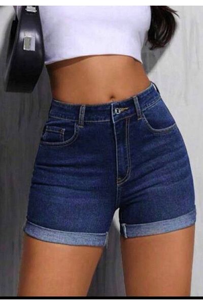 SEVENLINE PANTALONI SCURT DE DENIM DE FEMEI JEANS