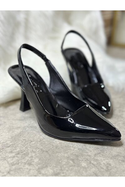 Nstil Жіночі туфлі на високих підборах з атласної тканини без візерунків, з г...