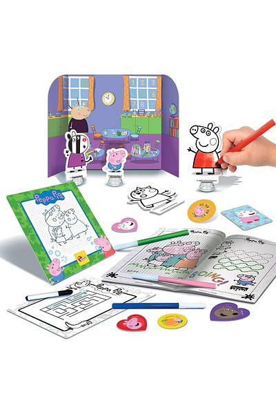 Lisciani Lisciani Peppa Pig Backpack Colouring And Drawing School 95841
