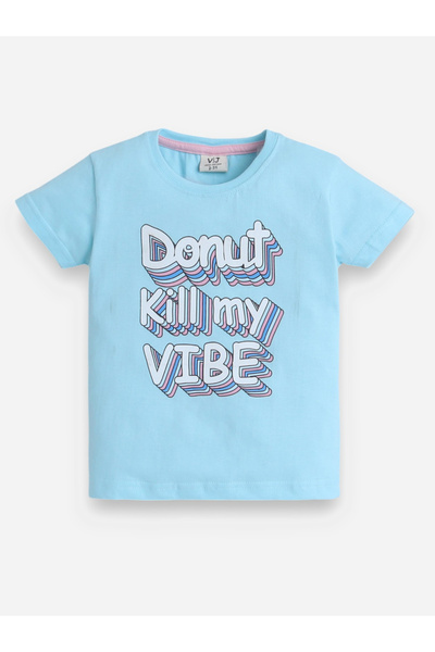 Victor and Jane By Styli Graphic Print T-Shirt and All-Over Printed Shorts Set