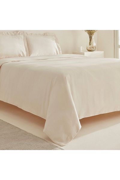 Karaca Home White Collection Felves 100% Baumwolle King Size Bettw sche Set Beige