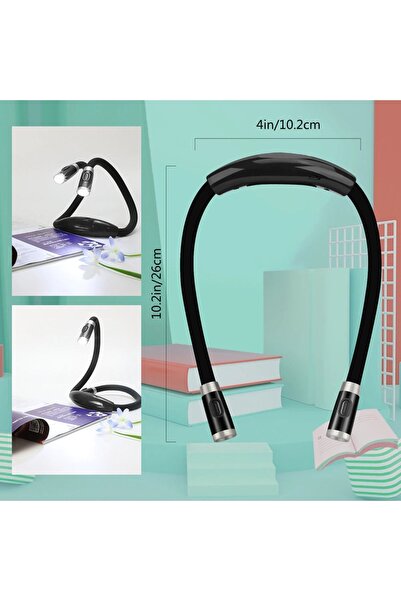 Home Kitap okuma Ve Tamir Boyun Askılı Led Işığı  Usb Şarjlı Okuma Lambası