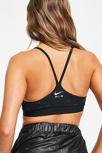 Nike Training Air Indy Light Support Sports Bra Μαύρο Γυναικείο Αθλητικό Σουτιέν Μαύρο