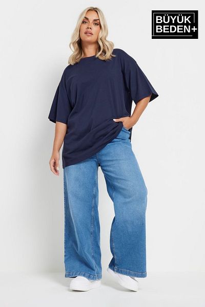 Superlife Superlife Women's Large Size Crew Neck T-Shirt Spr25Btsk10