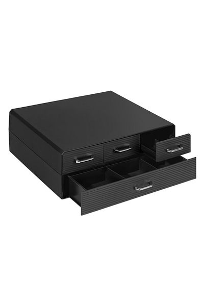 Navaris Suport pentru capsule de cafea cu 4 sertare, universal, 2 nivele, negru, 54092.01