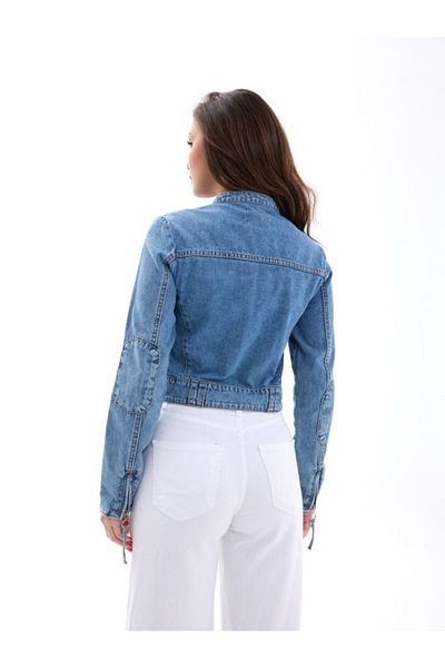 modaserdem 6908 Denim Jacket-Blue