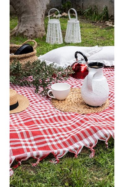 ÇIQRIK HOME Multi-Purpose Table Cloth-Table Cloth-Picnic Cloth 170*170 cm