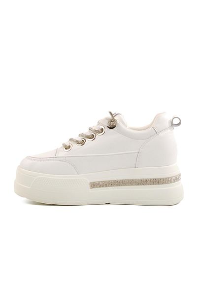 Guja White High Sole Women's Sneaker 25Y492 Z