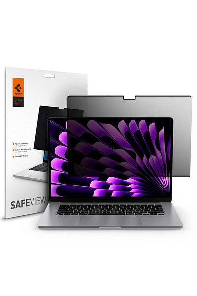 Spigen Privacy Filter Screen Protector Film SafeView for Macbook Pro 16 M4 Pro/M4 Max/M3/M2/M1