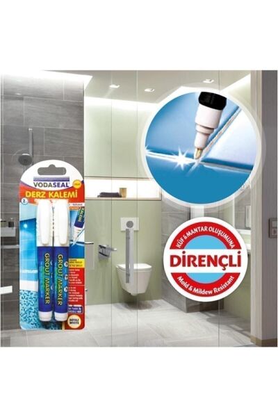 Vodaseal Fayans Derz Kalemi Beyaz 4 Lü Set 4 Adet Yedek Uç
