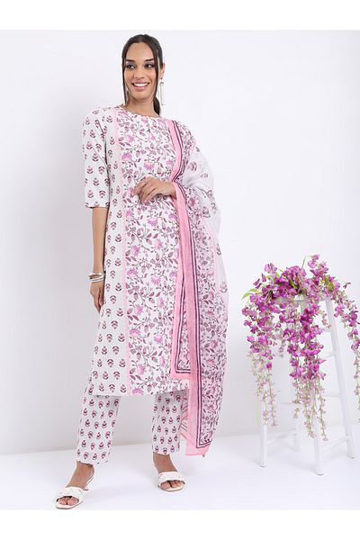 Vishudh By Styli Women Multicolor Printed Kurta Set