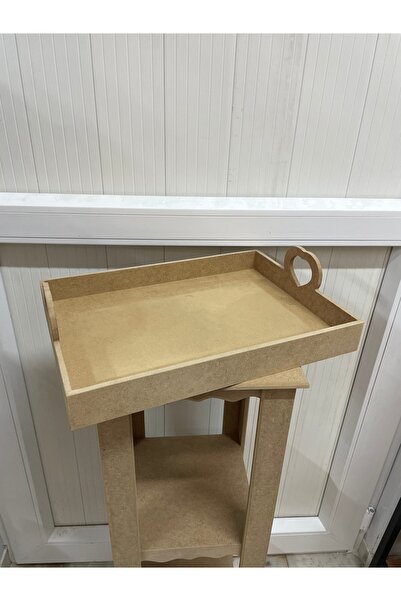 Ahşap Hobi Boyanabilir Tepsi 25x35x4.5cm