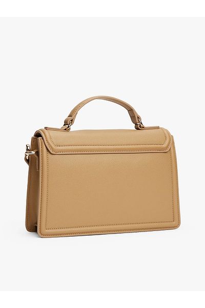 Tommy Hilfiger Dámská béžová taška přes rameno s logem TH Monogram Mini Lock Uzavírání Nastavitelný odnímatelný popruh přes rameno