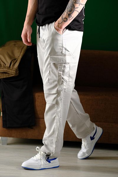 Oksit Masi Baggy Court Parachute ίσιο κορδόνι πόδι Cargo Pocket Ανδρική φόρμα παντελόνι