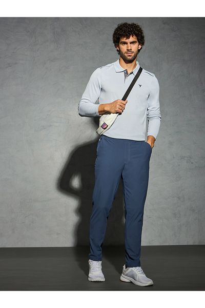 Technosport By Styli Solid 4-Way Stretch Track Pants