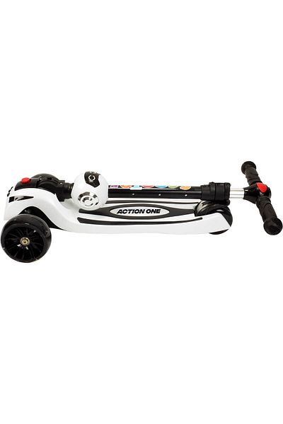 ACTION ONE My Robot scooter with music, platform and light-up wheels, white
