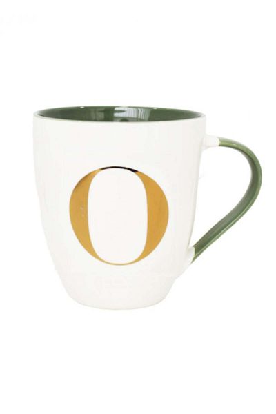 Miniso Ceramic Mug with Letter O - 500 ml