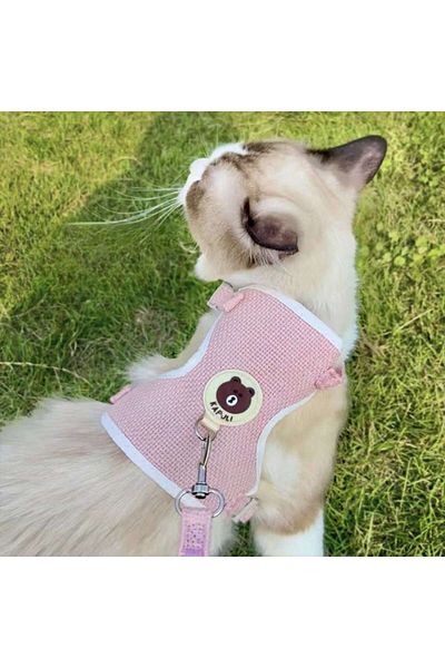 FloriaShopping New Cute Anti-Escape Cat Walking Body Collars