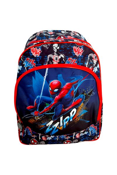 SPIDERMAN Ergonomic schoolbag, two compartments and two side pockets, 40x30x15 cm, multicolor, Spiderman