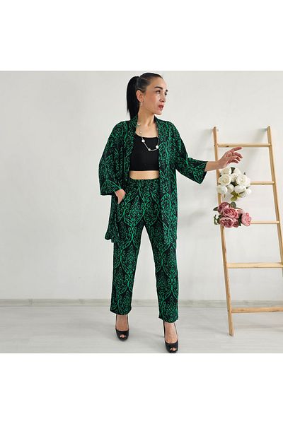Altı Üstü Butik Carrot Leg Patterned Kimono Set