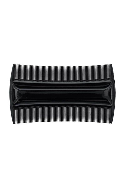 LA PERLA TECH مشط مزدوج الجوانب للقمل - مشط لحية مريح باللون الأسود، لفك تشاب...