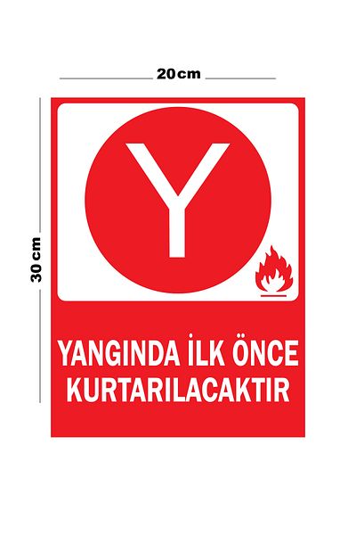 Lucena Metal Will Be Saved First in the Event of a Fire 20cm X 30cm A4 Size Warning Sign Directional Sign