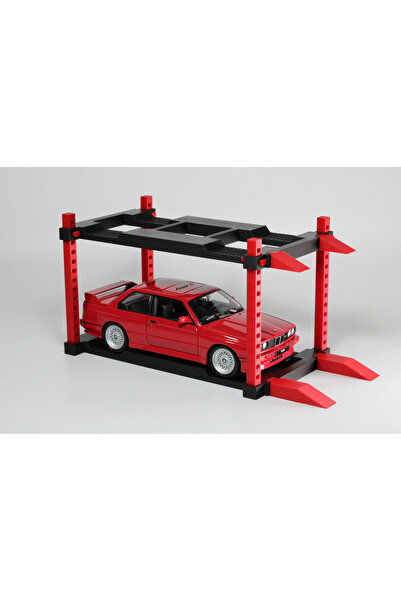 Flutura 1/24 Ölçekli Model Arabalar İçin Ayarlanabilir Garaj Lifti, Diorama Aksesuarı