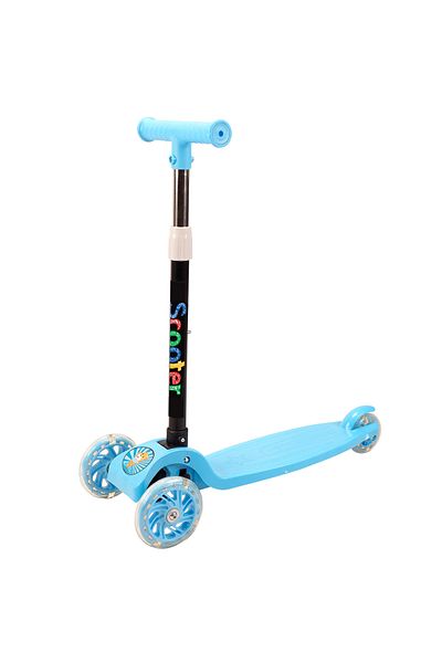 ACTION ONE Trotineta pliabila Balance cu roti luminoase, albastru