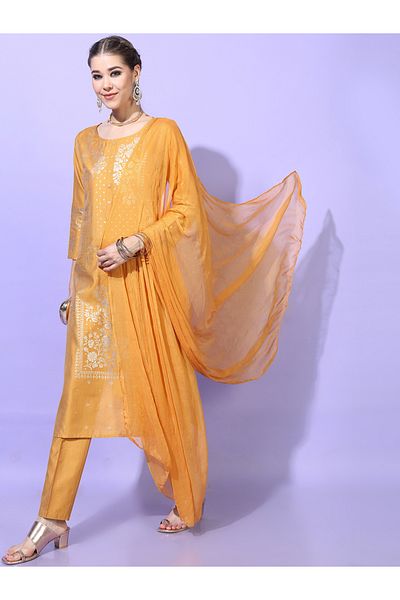 Vishudh By Styli Women Regular Fit Floral Kurta Set