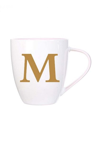 Miniso Ceramic Mug with Letter M - 500 ml