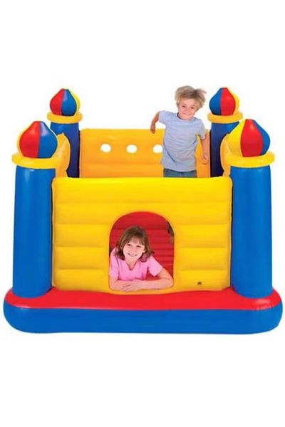Primo Plus Jump-O-Lene Inflatable Bouncer Castle House 1.75m x 1.75m x 1.35m
