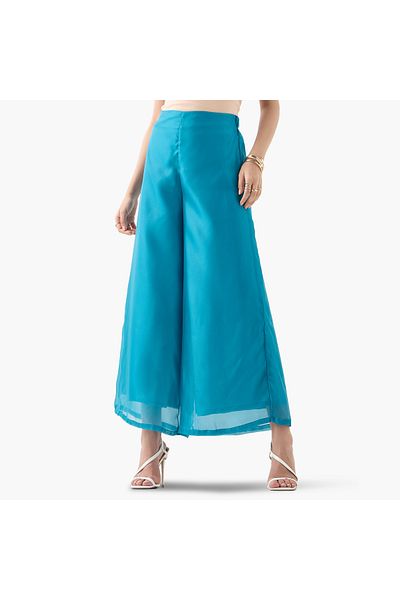 Iconic Iconic Palazzo with Semi-Elasticated Waistband